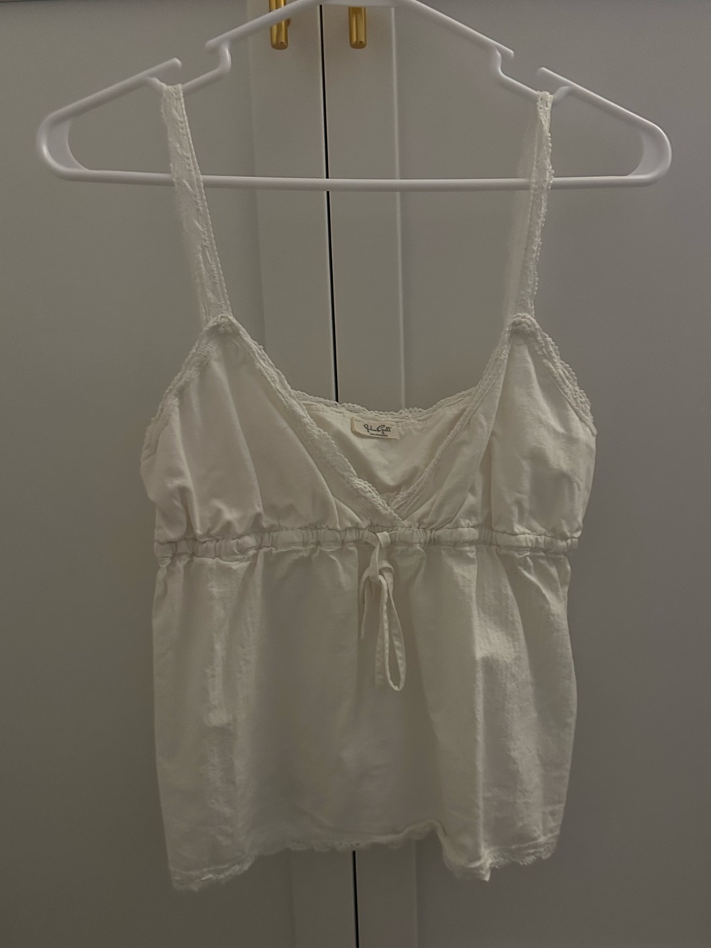 Brandy Melville Cream Lace-Trim Cami